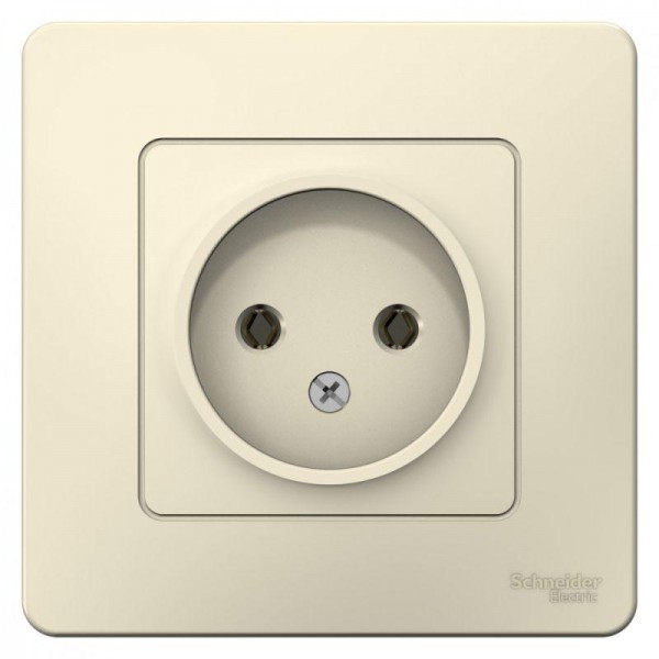  Розетка 1-м СП BLANCA 16А 250В без шторок без заземл. молоч. SchE BLNRS000012 