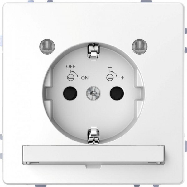  Розетка Merten D-Life 16А с LED мод. с заземл. SD бел. лотос SchE MTN2304-6035 