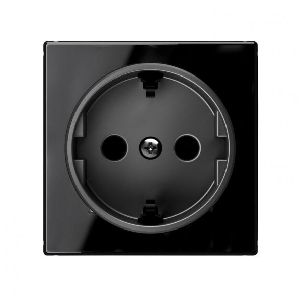  Накладка для розетки SCHUKO SKY стекло черн. ABB 2CLA858800A2501 