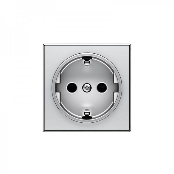  Накладка для розетки SCHUKO SKY серебристый алюм. ABB 2CLA858800A1301 