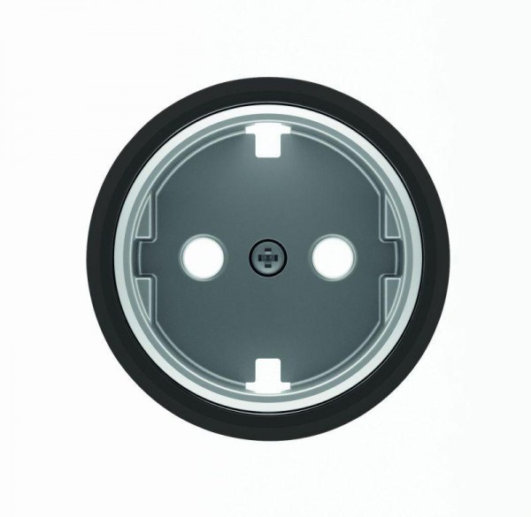  Накладка для розетки SCHUKO с плоской поверхностью SKY Moon кольцо черн. стекло ABB 2CLA868890A1501 