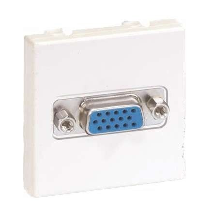  Механизм розетки VGA Simon27 широкий винты бел. Simon 2700091-030 