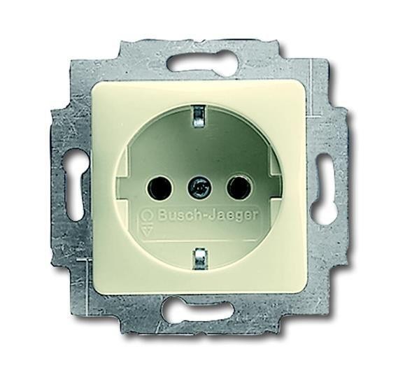  Розетка Schuko 16А 250В сл. кость ABB 2CKA002011A2720 