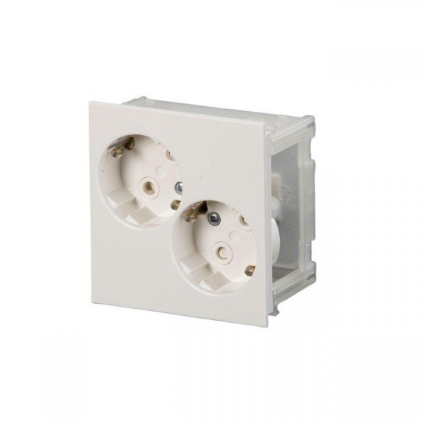  Розетка 2-м ProDuct 2хSchuko бел. ABB 2TKA00000809 