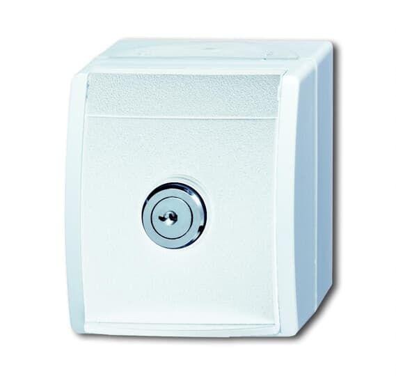  Розетка Schuko ОП Ocean 16А 250В с замком IP44 альп. бел. ABB 2CKA002083A0832 
