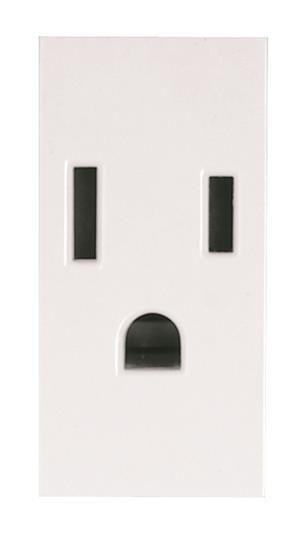  Механизм розетки 1мод. Zenit 15А 127В 2P+E US стандарта с заземл. бел. ABB 2CLA212800N1101 