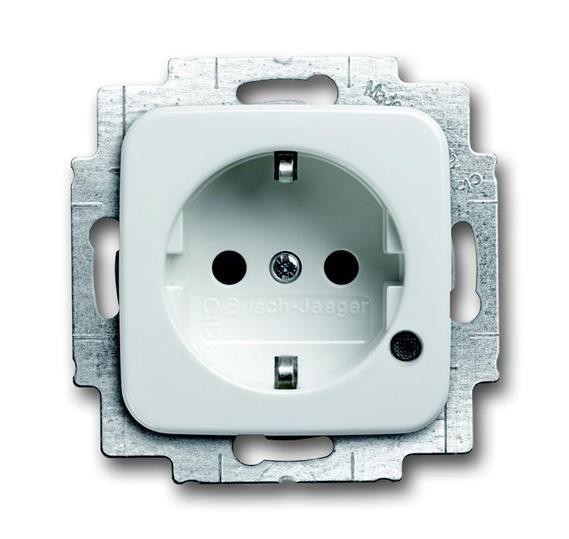  Розетка Schuko Reflex с индикацией LED бел. ABB 2CKA002013A5281 
