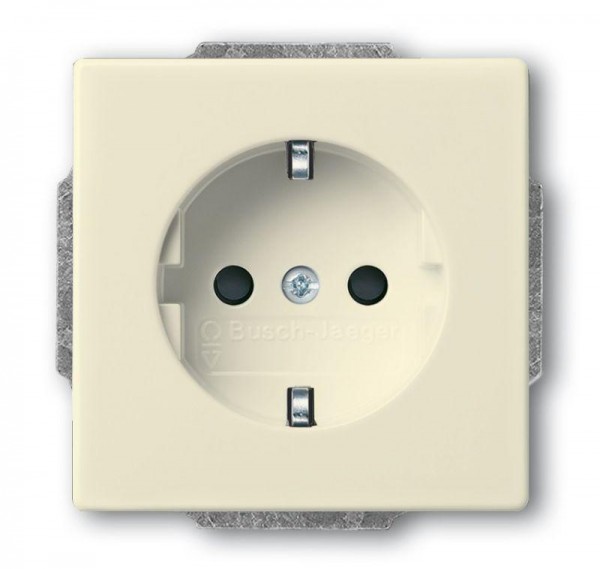  Розетка Schuko Solo/future 16А 250В защ. шторки savanne/сл. кость ABB 2CKA002013A5376 