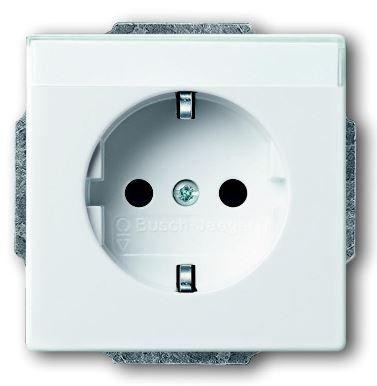  Розетка Schuko Solo/Future 16А 250В с полем для надписи davos/альп. бел. ABB 2CKA002011A6209 