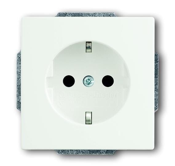  Розетка Schuko Solo/future 16А 250В бел. бархат ABB 2CKA002011A6208 