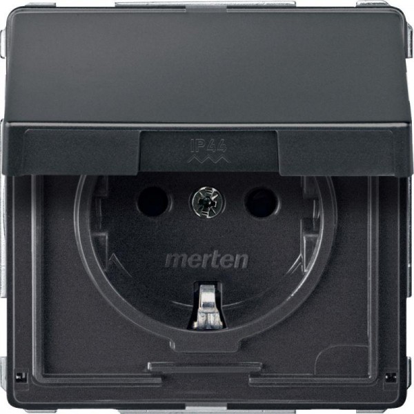  Механизм розетки СП Merten с защ. крышкой SchE MTN2310-7214 