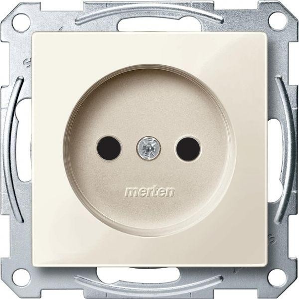 Механизм розетки 1-м СП Merten 16А IP20 защ. шторки без заземл. беж. SchE MTN2000-0344 