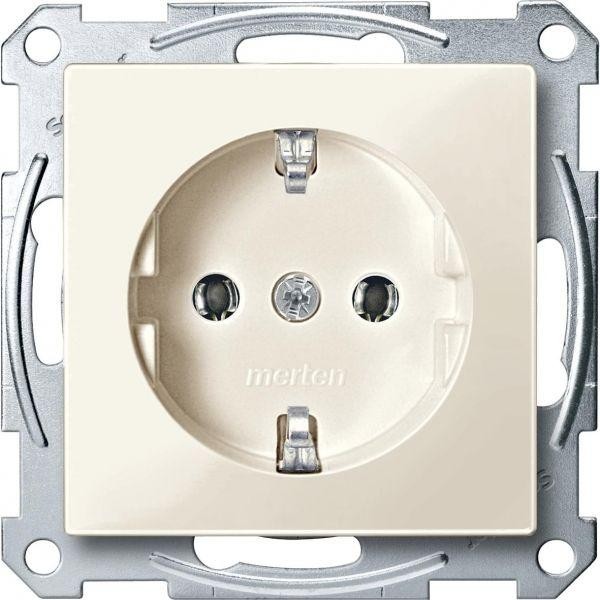  Механизм розетки СП Merten с заземл. беж. SchE MTN2301-0344 