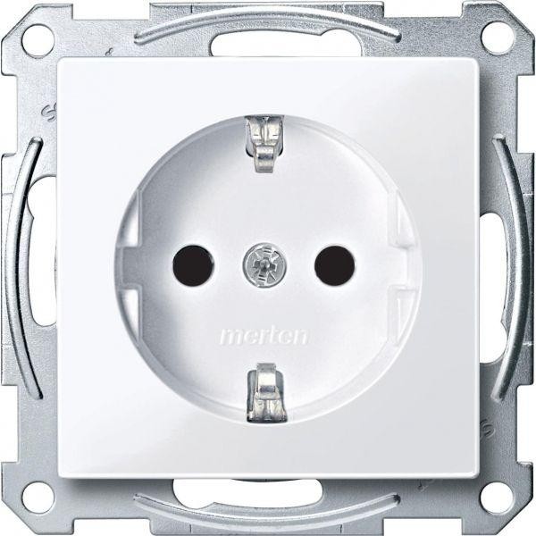  Механизм розетки СП Merten защ. шторки с заземл. SchE MTN2300-0325 