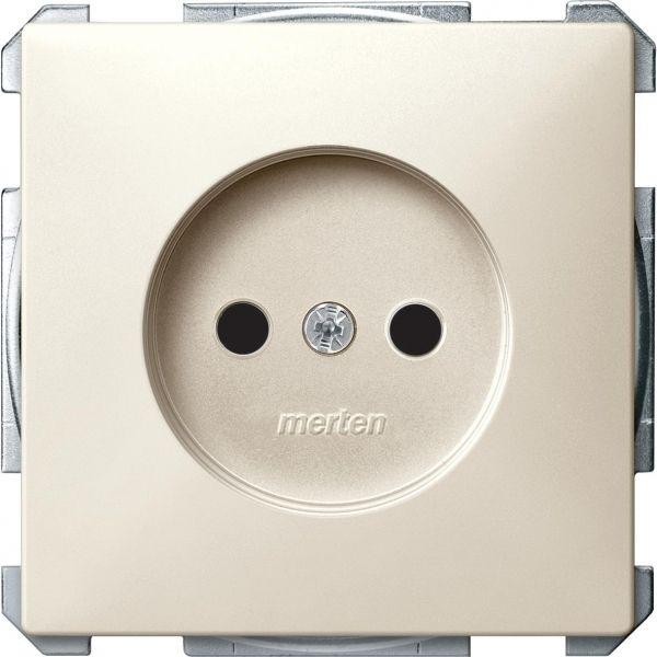  Механизм розетки 1-м СП Merten 16А IP20 защ. шторки без заземл. беж. SchE MTN2000-4044 