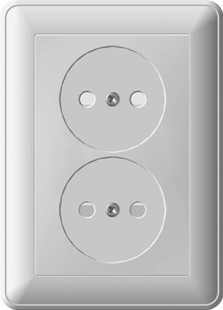  Розетка 2-м СП W59 16А IP20 защ. шторки черн. бархат SchE RS16-254-68 