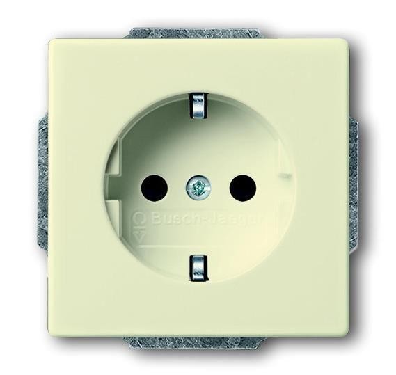  Розетка Schuko Solo/future 16А 250В savanne/сл. кость ABB 2CKA002011A6214 