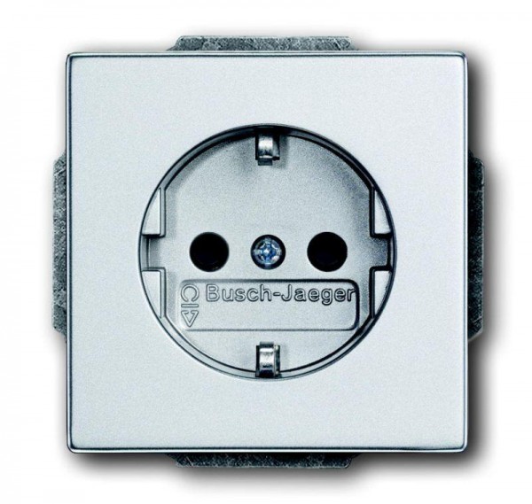  Розетка Schuko Solo/future 16А 250В серебр./алюм. ABB 2CKA002011A6213 