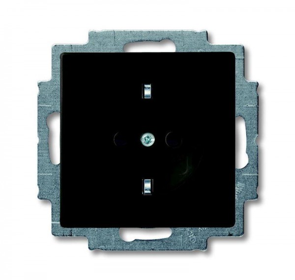  Розетка Schuko Basic 55 16А 250В винт. клеммы черн. ABB 2CKA002011A6147 