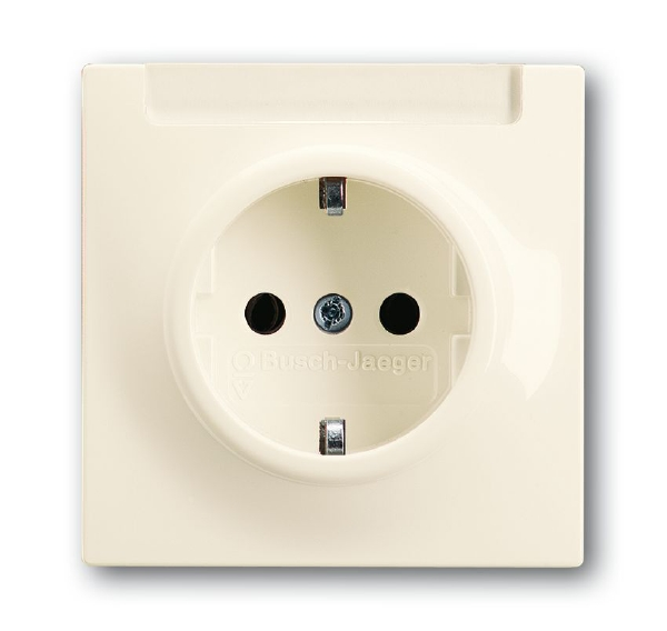  Розетка Schuko Impuls 16А 250В с полем для надписи сл. кость ABB 2CKA002011A3846 