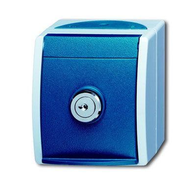  Розетка Schuko ОП Ocean 16А 250В с замком IP44 сер./сине-зел. ABB 2CKA002083A0823 