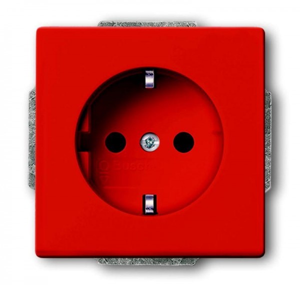  Розетка Schuko Solo/future 16А 250В защ. шторки оранж. ABB 2CKA002013A5324 