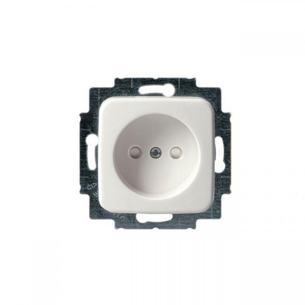  Розетка Schuko Jussi 16А 250В без заземл. винт. клеммы бел. ABB 2TKA000753G1 