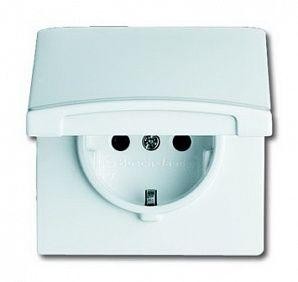  Розетка Schuko Allwetter44 16А 250В 20 EUGK-32-101 с защ. крышкой (уплот. кольцо в комплекте) IP44 сл. кость ABB 2CKA002064A0287 