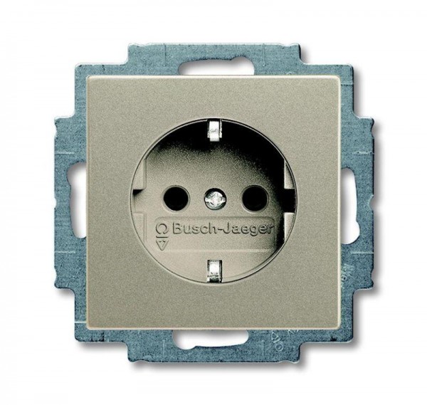  Розетка Schuko Basic 55 16А 250В шампань ABB 2CKA002011A6140 