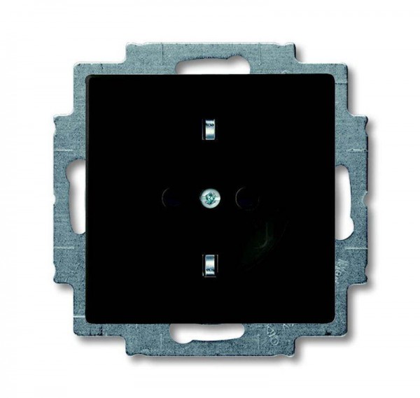  Розетка Schuko Basic 55 16А 250В черн. ABB 2CKA002011A6142 