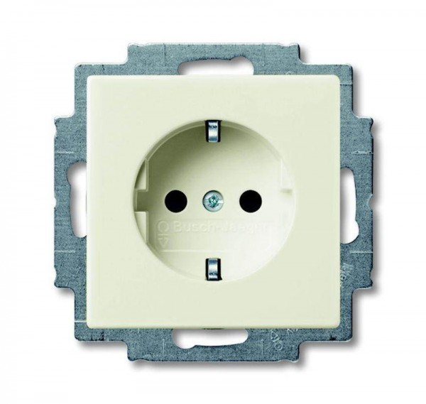  Розетка Schuko Basic 55 16А 250В chalet-white ABB 2CKA002011A6144 