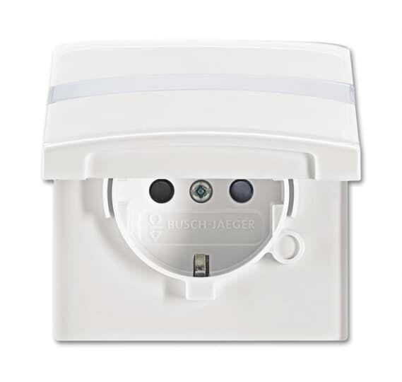  Розетка Schuko Allwetter44 16А 250В 20 EUGKBN-34-101 с защ. крышкой защ. шторки поле для надписи (уплот. кольцо в комплекте) IP44 альп. бел. ABB 2CKA002064A0301 