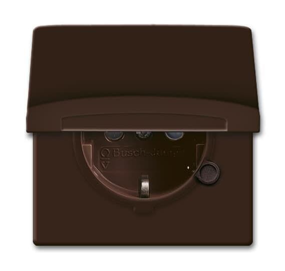  Розетка Schuko Allwetter44 16А 250В 20 EUGKB-31-101 с защ. крышкой защ. шторки (уплот. кольцо в комплекте) IP44 корич. ABB 2CKA002064A0291 