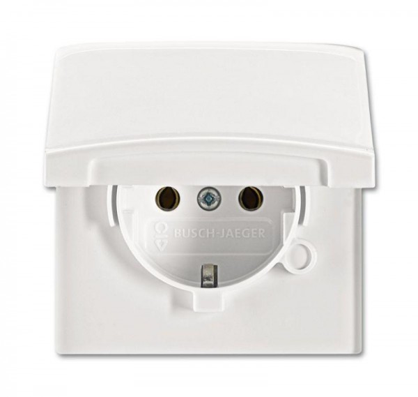  Розетка Schuko 16А 250В с защ. крышкой 20 EUGK-34-101 IP44 альп. бел. ABB 2CKA002064A0289 