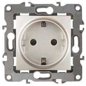  Розетка Schuko 16АХ-250В 2P+E 12-2101-15 перламутр ЭРА Б0019322 