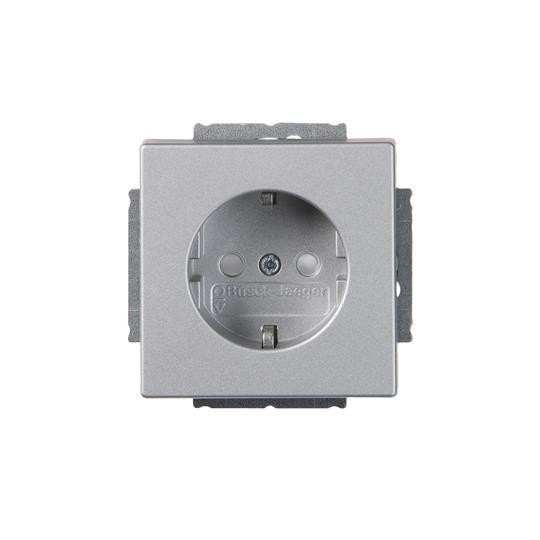  Розетка Schuko Impressivo 16А 230В алюм. ABB 2TKA00000435 