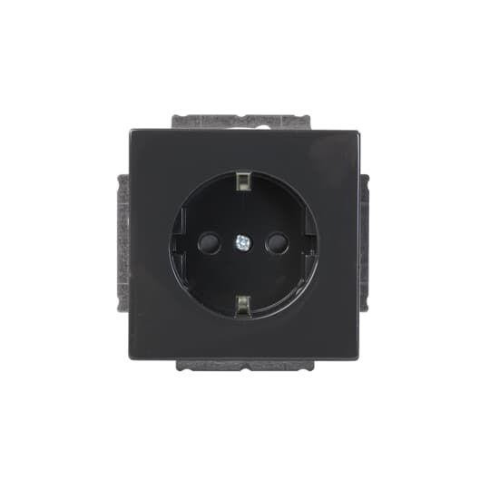  Розетка Schuko Impressivo 16А 230В антрацит ABB 2TKA00000434 