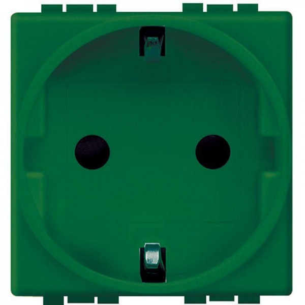  Розетка силовая LivingLight 16А 2К+3t зел. Leg BTC L4141V 