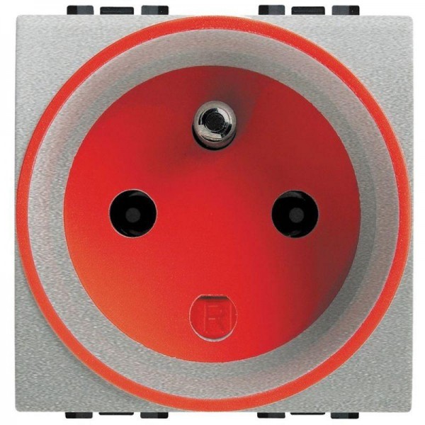  Розетка 2P LivingLight специальная алюм. Leg BTC NT4146 