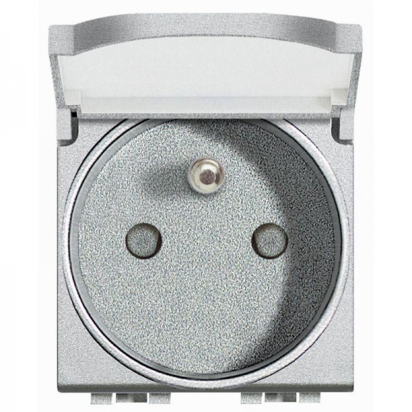  Розетка 10А/16А 250В 2П+З с защ. крышкой Leg BTC NT4145 