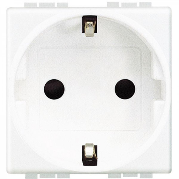  Розетка силовая LivingLight 2К+3 с авт. клем. бел. Leg BTC N4141AN 