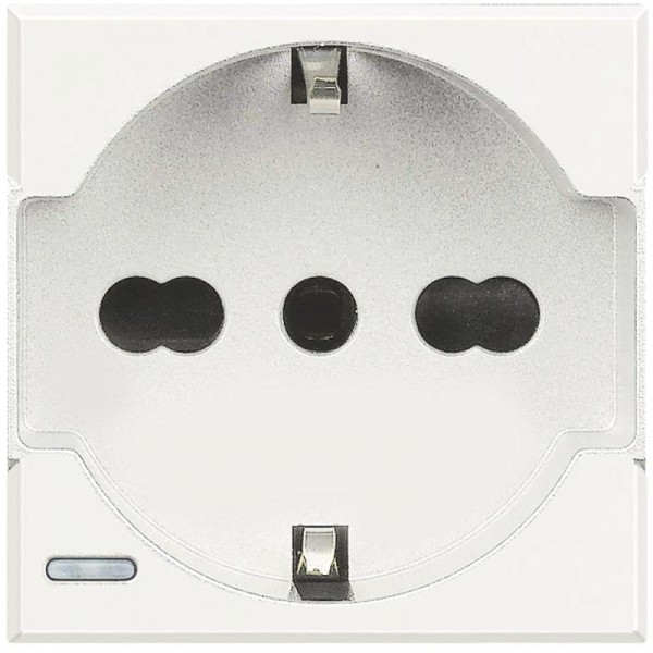  Розетка Axolute 10/16А 2К+3 с защ. конт. нем. станд. бел. Leg BTC HD4140A16 
