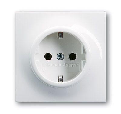  Механизм розетки 1-м Schuko Impuls альп. бел. ABB 2CKA002011A3790 