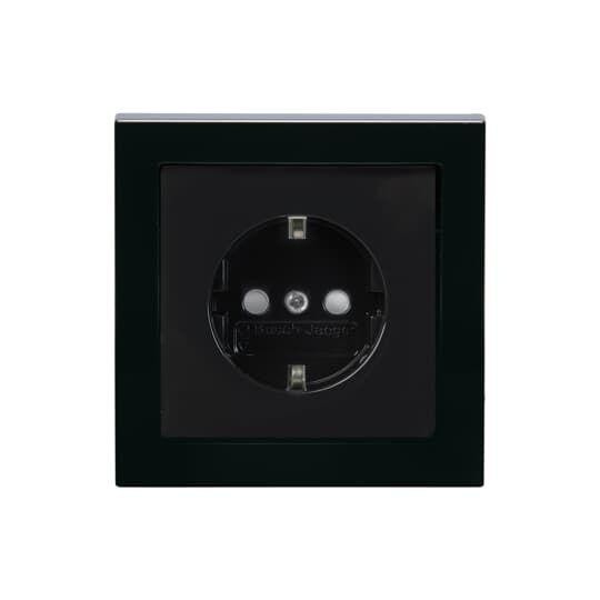  Розетка Schuko Impressivo 16А 230В в комплекте с рамкой антрацит ABB 2TKA00000438 