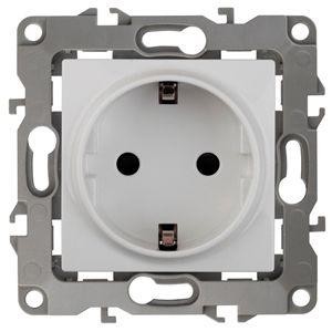  Розетка Schuko 16АХ-250В 2P+E 12-2101-01 бел. ЭРА Б0014675 