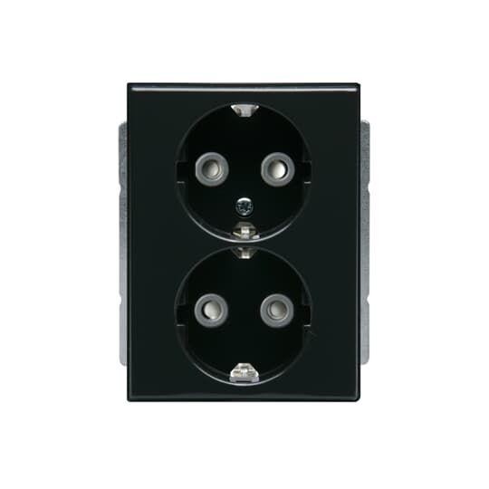  Розетка Double Schuko Impressivo 16А 230В антрацит ABB 2TKA00000440 
