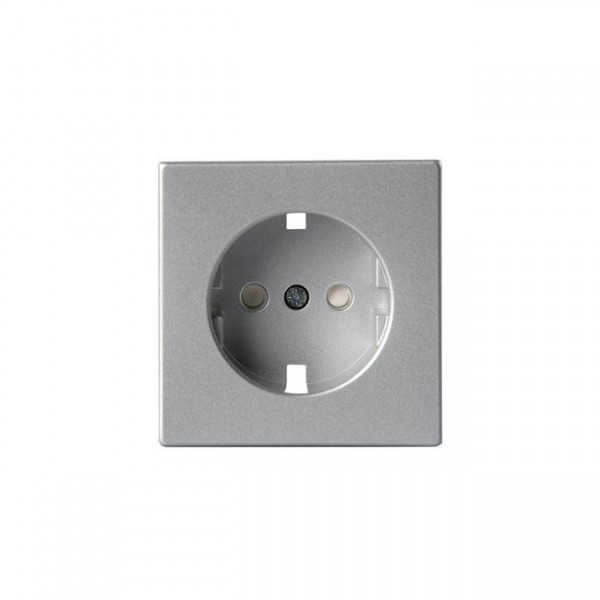  Накладка розетки 1-м SCHUKO Impressivo алюм. ABB 2TKA000663G1 