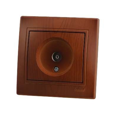  Розетка TV СП Мира проходная сосна LEZARD 701-0801-129 