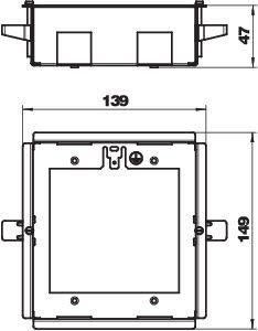  Корпус монтаж. в стену WG-UK2 FS OBO 6109950 