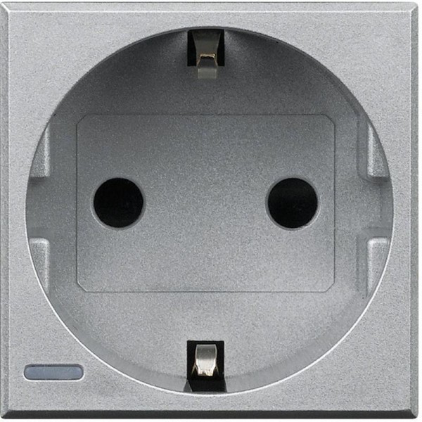  Розетка 2-м Axolute 2К+3 алюм. Leg BTC HC4141 